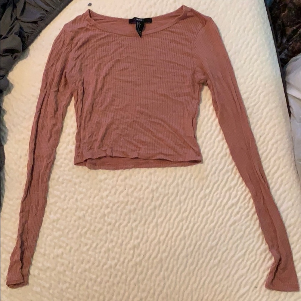 Long sleeve crop top